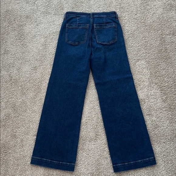 J. Crew Factory Dark Blue High-Rise Trouser Jeans - Picture 12 of 12